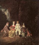 Jean-Antoine Watteau Pierrot Content oil